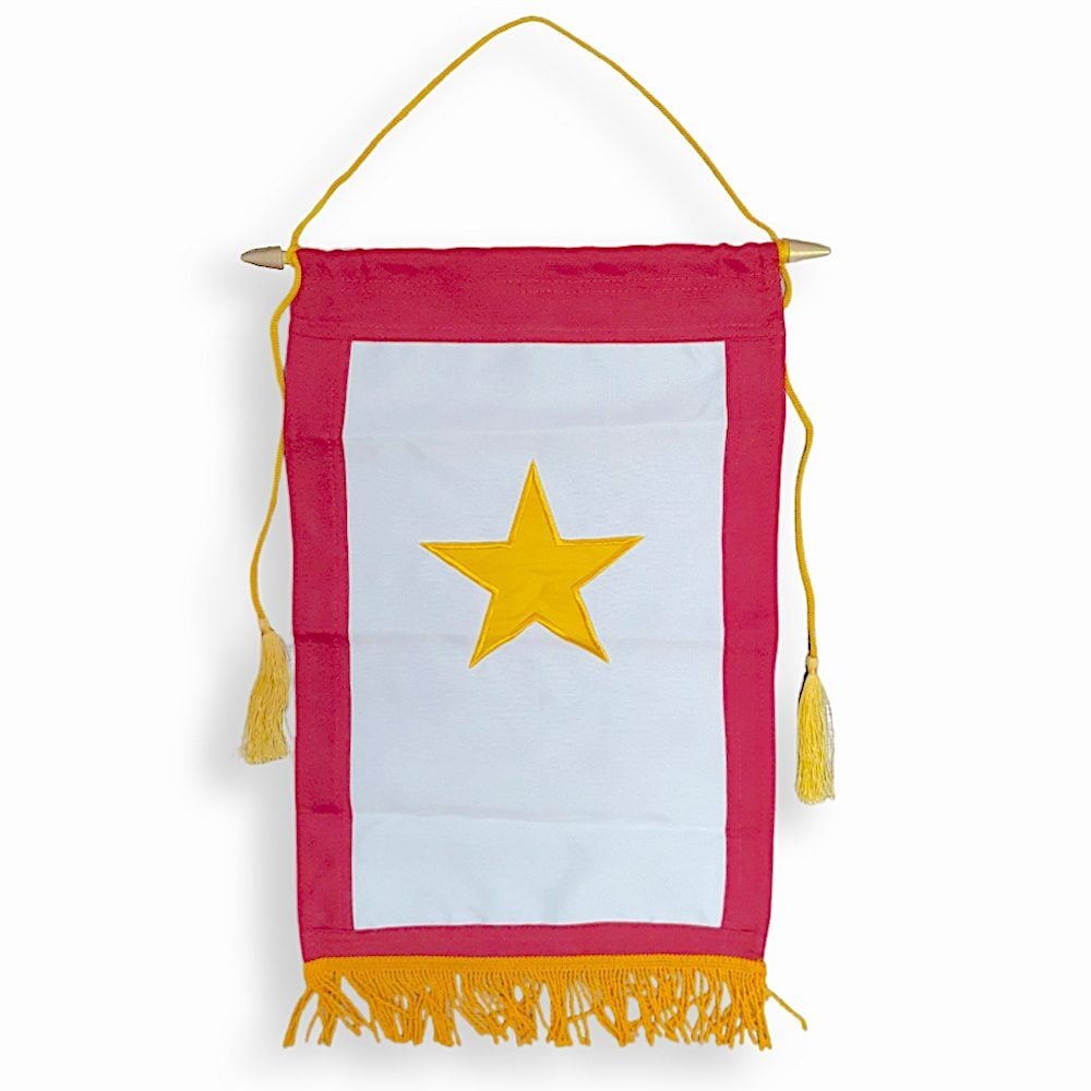 Service Gold Star Hanging Flag