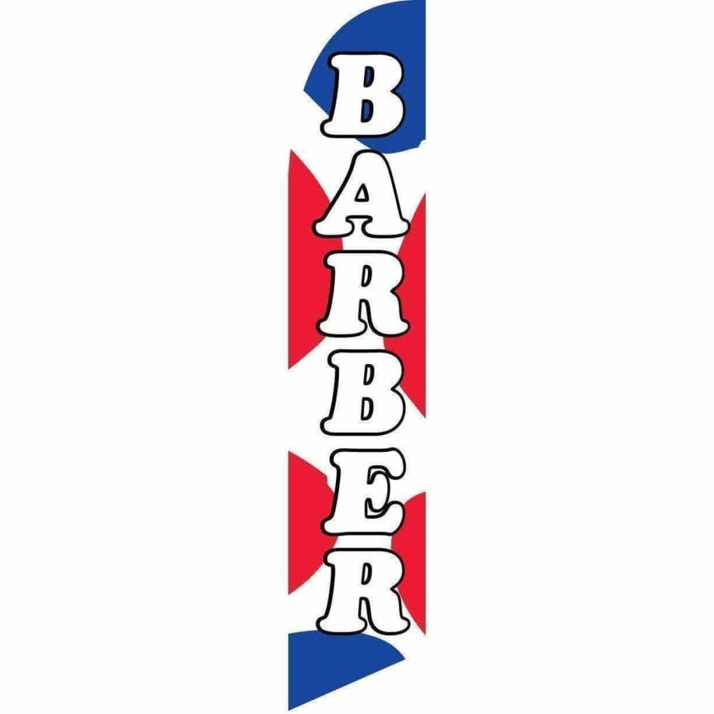 vendor-unknown Advertising Flags Barber Advertising Banner (banner only)