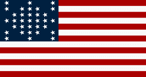 34 Star Union Civil War Flag 3 x 5 Nylon Dyed (USA Made)