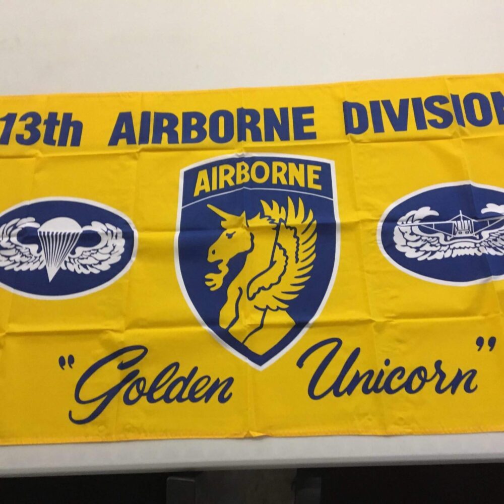 13th Airborne “Golden Unicorn” Flag 3 X 5 ft. Standard