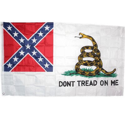 vendor-unknown Flag 2nd National Confederate Gadsden Standard Flag 3 x 5 ft.