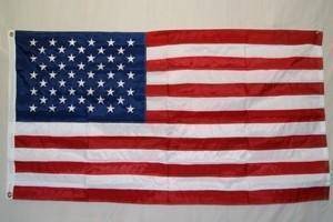 RU Flag 3x5 50 Star USA Nylon Embroidered Flag 3 x 5 ft. (ON SPECIAL)