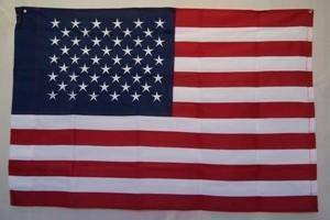 RU Flag 3x5 / Nylon Embroidered / Pole Hem 50 Star USA Flag - American Flag - Nylon Embroidered - 3 x 5 ft - with Pole Hem Sleeve