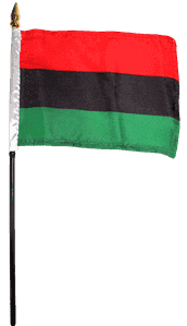 RU Flag African-American Flag (UNIA Flag) 4 X 6 Inch pack of 10