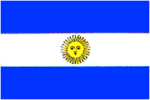 RU Flag Argentina Flag 12 x 18 inch on Stick