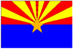 RU Flag Arizona Flag 4 X 6 Inch pack of 10