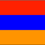 RU Flag Armenia Flag 4 X 6 Inch pack of 10