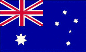 RU Flag Australia Flag 12 x 18 inch on Stick