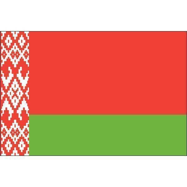 Belarus Flag 4 X 6 inch on stick