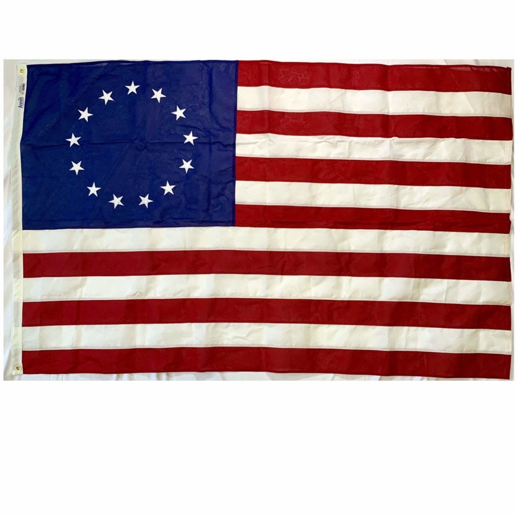 RU Flag Betsy Ross Flag Cotton - 13 Star - 4x6 ft Made in USA