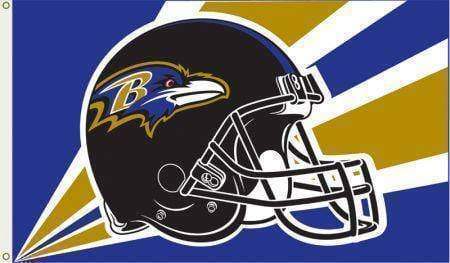 vendor-unknown Flag Baltimore Ravens Helmet Flag 3 x 5 ft