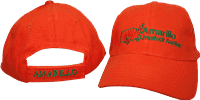RU Hat Amarillo Livestock Auction Orange Cap