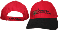 RU Hat Amarillo Livestock Auction Red/Black Cap