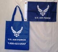 vendor-unknown Military Flags Air Force Shopping Bag with Flag