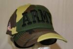 vendor-unknown Military Flags Army Camo Letters Cap