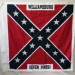 vendor-unknown Rebel Flags & Confederate Flags 4th North Carolina Infantry, 52 Inch x 52 Inch Cotton Flag with Sleeve and Ties