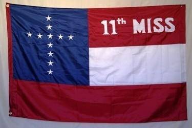 11th Mississippi Nylon Embroidered Flag 4 x 6 ft.