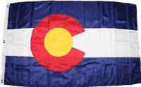 vendor-unknown Additional Flags Colorado 3 X 5 ft. Double Nylon Embroidered