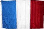 vendor-unknown Additional Flags France Nylon Embroidered Flag 4 x 6 ft.