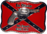 vendor-unknown Additional Flags In Dixie We Don't Call 911 Retangular Belt Buckle