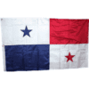 vendor-unknown Additional Flags Panama Flag Nylon Embroidered 3 x 5 ft.