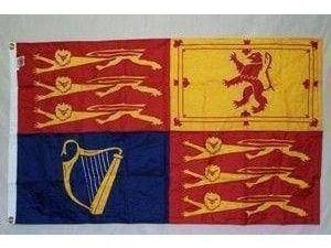 vendor-unknown Additional Flags UK Royal Flag Nylon Embroidered 3 x 5 ft.