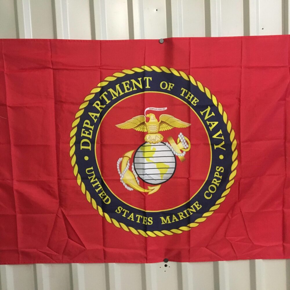 vendor-unknown Additional Flags USMC Marines Department of the Navy (Red) Flag 3 X 5 ft. Standard