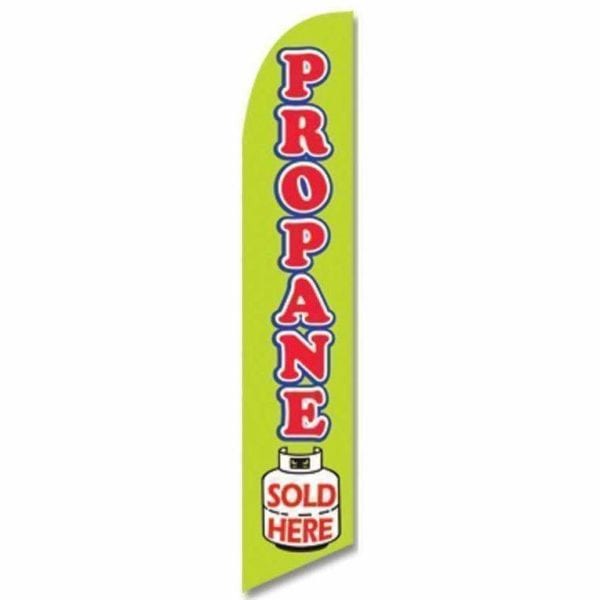 vendor-unknown Advertising Flags Propane Sale Advertising Banner (Complete set)