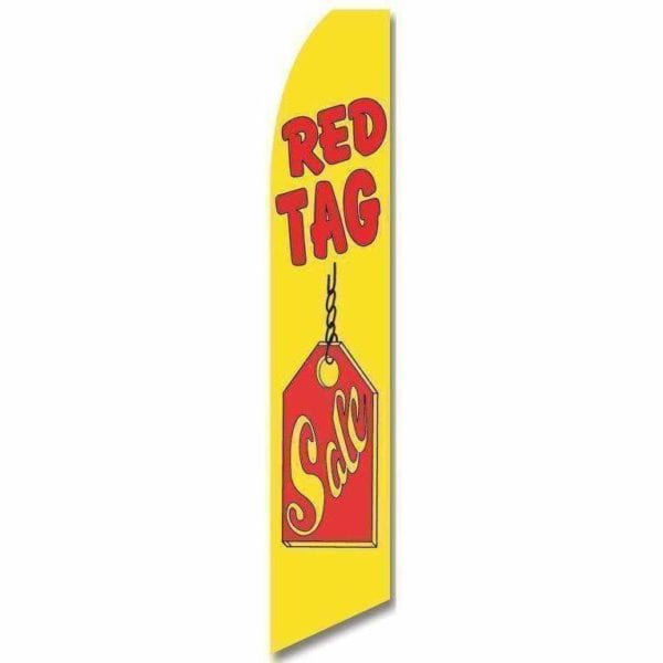 vendor-unknown Advertising Flags Red Tag Sale Advertising Flag (Complete set)
