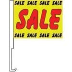 vendor-unknown Advertising Flags Sale Sale Sale Window Clip Flag