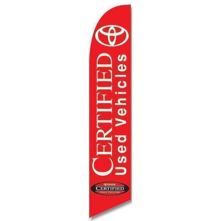 vendor-unknown Advertising Flags Toyota Certified Used Vehicle Advertising (banner only)