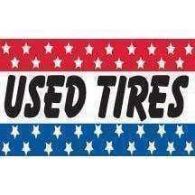 vendor-unknown Advertising Flags Used Tires Slogan Flag 3 X 5 ft. Standard