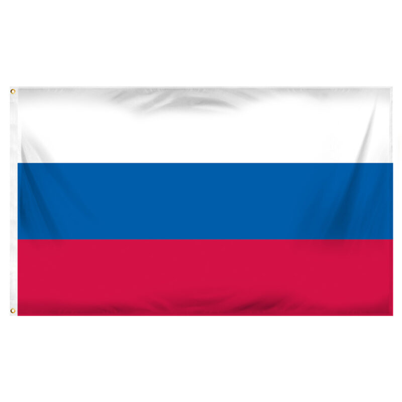Russian Federation Printed Flag