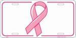vendor-unknown Breast Cancer Awareness Breast Cancer Awareness Ribbon License Plate