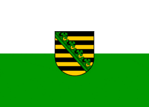 vendor-unknown Cities And Provinces Saxony Flag (German State Flag) 3 X 5 ft. Standard