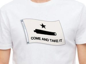 vendor-unknown Come and Take It Flags Gonzales Come and Take it Cannon T-shirt 3XL