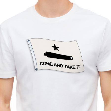 vendor-unknown Come and Take It Flags Gonzales Come and Take it Cannon T-shirt Large