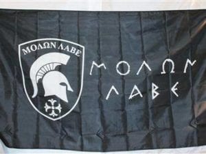 vendor-unknown Come and Take It Flags Molon Labe Double-sided 3' x 5' Flag