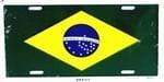 vendor-unknown Country & National Flags Brazil flag license Plate