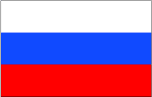 vendor-unknown Country & National Flags Russia 3 x 5 Nylon Dyed Flag with Pole Hem (USA Made)