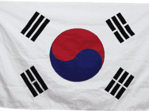 South Korea Cotton 3 x 5 Flag