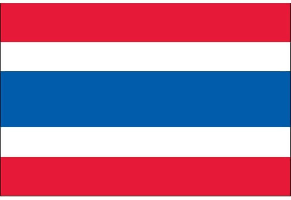 vendor-unknown Country & National Flags Thailand 4 ft x 6 ft Dyed Nylon (USA Made)