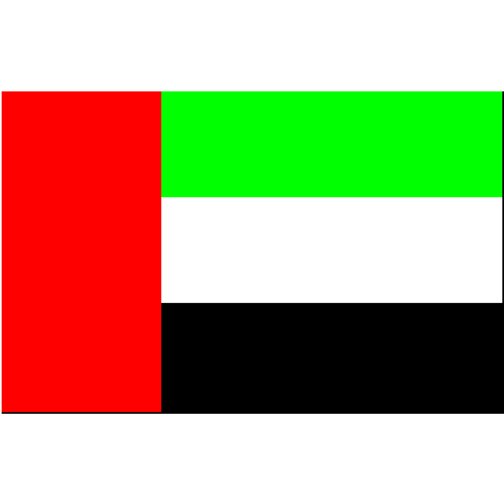 vendor-unknown Country & National Flags United Arab Emirates (UAE) Flag 3 X 5 ft. Standard