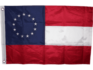 vendor-unknown Flag 3x5 / 210D Nylon Embroidered First National Flag - Outdoor -13 Stars and Bars Nylon Embroidered Flag 3 x 5 ft.