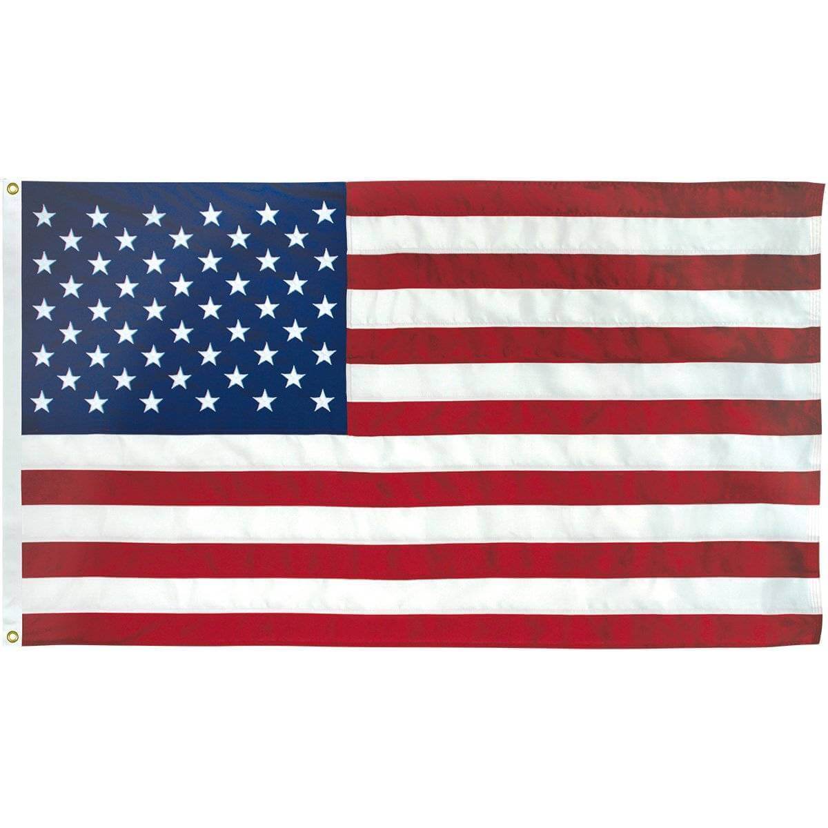 USA Flag American Flag 3x5 3'x5' EMBROIDERED COTTON 2 Sided 50 Star USA Shipper 