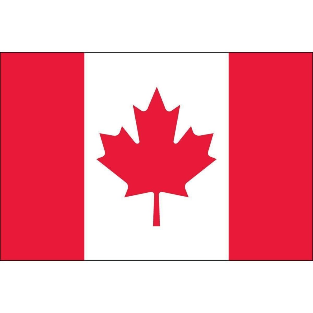 Collins/Eder Flag Canada Flag - 3 x 5 Nylon Dyed Flag (USA Made)