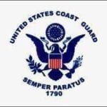 vendor-unknown Flag Coast Guard USCG Flag 12 X 18 inch with grommets Standard