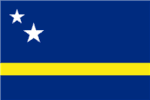RU Flag Curacao Flag 4x6 inch on a stick