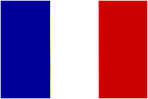 RU Flag France Flag 4 X 6 inch on stick