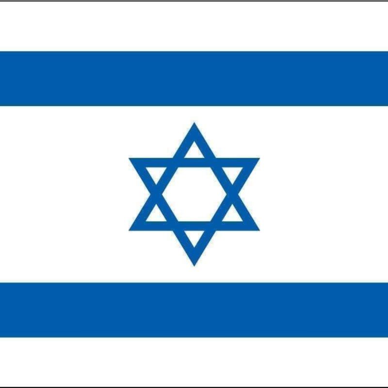 RU Flag Israel 3 x 5 Nylon Dyed Flag with Gold Fringe, Tassels & Pole Hem (Made in America)